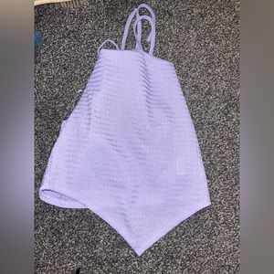 Shein purple v waistline tank